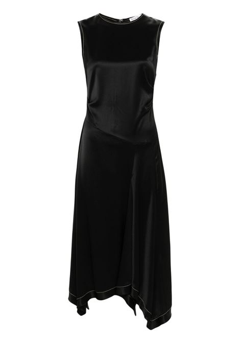 abito satin sleeveless donna nero in acetato ACNE STUDIOS | A20734900